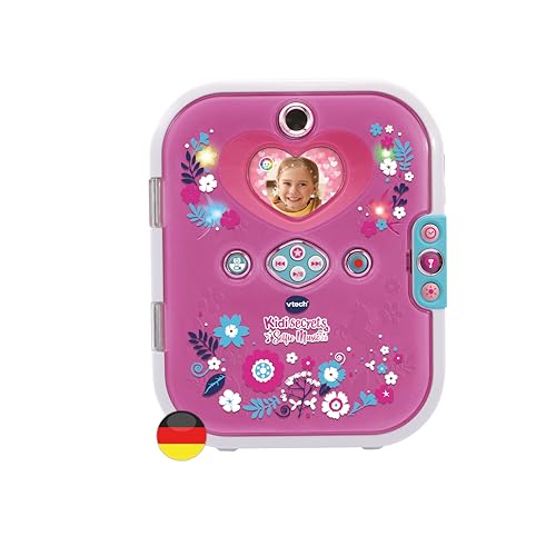 VTech Kidisecrets Selfie Music 2.0 – Kindertagebuch mit 2 Kameras, MP3-Player, Gesichtserkennung, Leuchteffekten und vielem mehr – Für Kinder von 6-12 Jahren