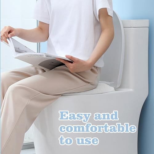 10pcs Premium Disposable Toilet Seat Covers, Portable Travel Toilet Seat Mats Pads for Public Toilets Hospital Hotel, Healthy White Toilet Seat Cushions for Men Women Girls, Each Wrapped Individually - Thumbnail 4