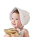 Baby Girl Toddlers Breathable Lacy Bonnet Eyelet Cotton Adjustable Sun Protection Hat White
