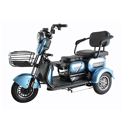 Recreational Mobility Scooter Foldable Mobility Scooters Lcd Display Screen Mobile Scooter Strong Motor For Traveling (Color : Blue, Size : 23A) #TOP17