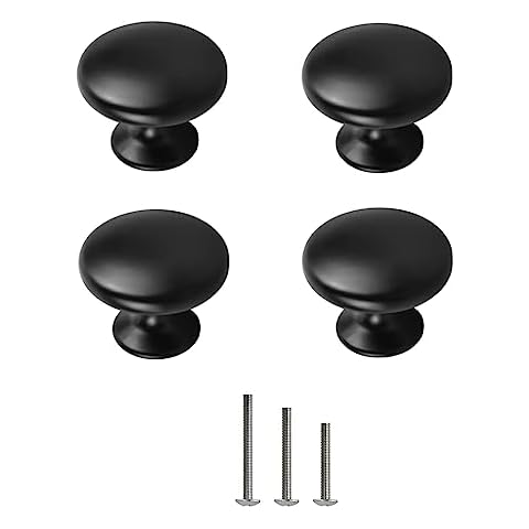 OctinPris 4X Matt Black Knobs Cover