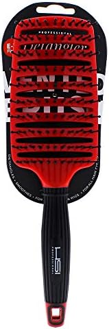 HSI PROFESSIONAL PREMIUM QUALITY EZ FLOW VENTED HAIR Detangling Brush GLIDE Thru Detangler for Wet and dry, SUPER SOFT FLEXIBLE IONIC BRISTLES, An AMAZING BRUSH