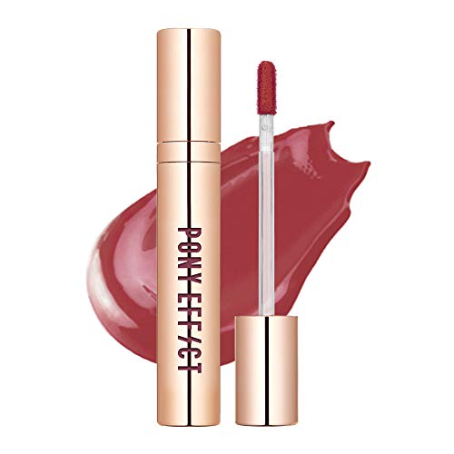 PONY EFFECT Favorite Fluid Lip Tint | Glossy Liquid Lip Tint | #Berry Good | K-Beauty