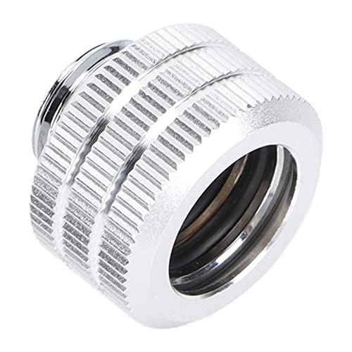 Bewinner Raccordi di Compressione, 5 Colori Disponibili Raccordi per Duri per il di Raffreddamento 'acqua del Computer (SILVER)