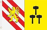Tissu de qualité renforcée U24 Drapeau Cousances-les-Forges (France) 90 x 150 cm