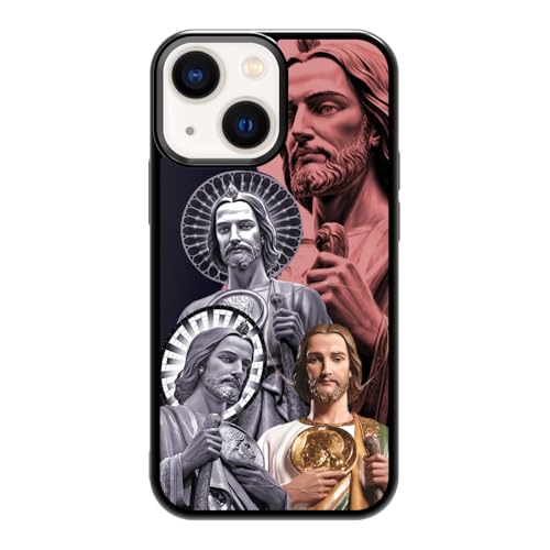 qizjio San Judas Phone Case Shockproof Protective Mexico Guadalupe Phone Case for iPhone 13 Mini