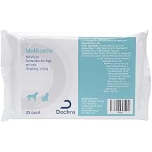 MalAcetic Wet Wipes for Dogs and Cats 25 Count