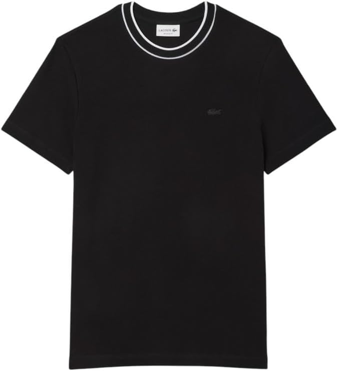 Lacoste Mens Stretch Piqué Stripe Collar T-Shirt - Image 5