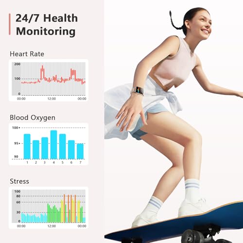 Image of Blackview 2026 Fitness Tracker (Answer /Make Calls), Smart Watch for Men and Women with Heart Rate /SpO2 /Sleep Monitor /2 Straps, 100+ Sports Modes, IP68 Waterproof Activity Tracker for Android /iPhone