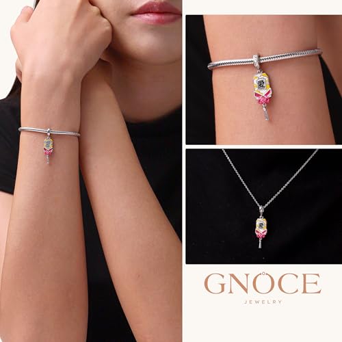 Image of GNOCE Japanese Charm Bead Silver Blend Pendant Dangle Charms fit Bracelet Jewelry Gift for Women