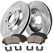 Callahan Brake Parts Front Brake Kit For Pontiac Vibe 2009-10 |Scion xD 2008-14 |Toyota Corolla 2009-19 |Matrix 2009-13 - Disc Rotors with Ceramic Brake Pads + Hardware, EBYK018547
