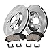 Callahan CFP40395B Front Premium Grade OE 275 mm [2] Rotors + [4] Quiet Low Dust Ceramic Brake Pads Kit
