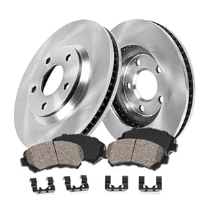 Callahan BRAKE PARTS Front Brake Kit for Honda Accord Civic Element CR-V ILX CR-Z Replacement Disc Brake Rotors Ceramic Brakes Pads : 11.10” inch Rotor