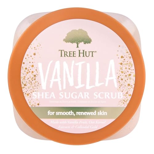Tree Hut Vanilla Body Scrub, Exfoliating & Hydrating Sugar S