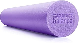 Foam Roller Massager 90cm Long Medium Density EPE Muscle Massage Core Balance (90cm - Purple)