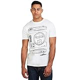 Sega - Mega Drive Spec Camiseta, Blanco (White White), XXL para Hombre