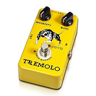 "Intensity" and "Rate" knobs make it easy to adjust the tone and vibe. Rate knob controls how quickly the volume swells fluctuate, while the right depth knob controls overall dynamics. The led on/off indicator pulses with the signal modulation rate, ...