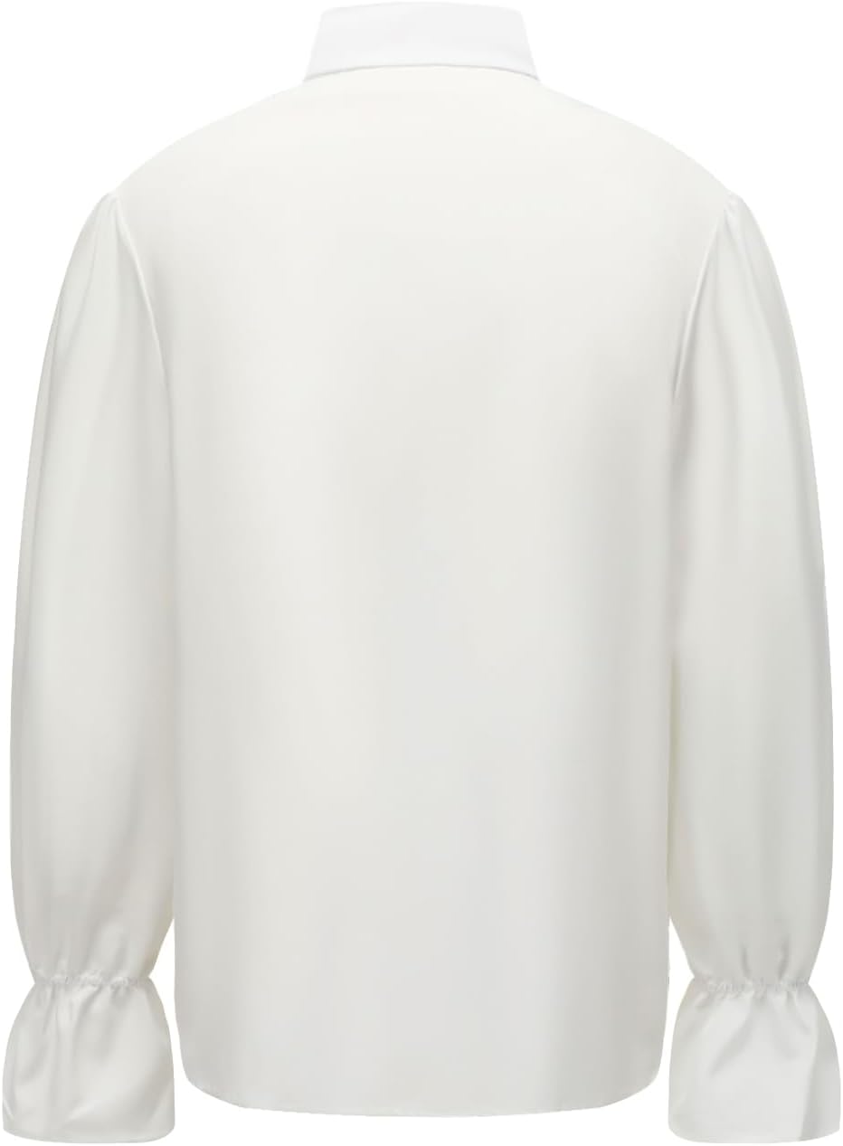 Mens Pirate Shirt Steampunk Victorian Cosplay Shirts Medieval Costume Renaissance Halloween Costume Tops - Image 2