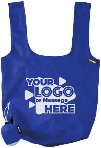 25-Qty Bagito Original Shopping Bag with One Color Screen Printed Logo - Bulk Promotional Tote Bags