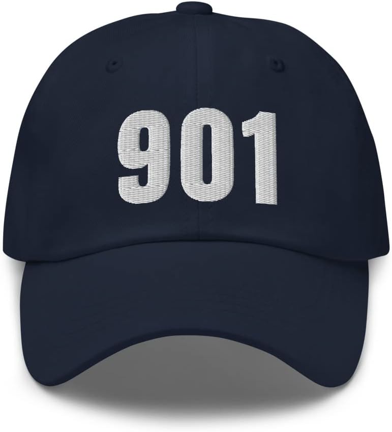 901 Hat Memphis TN Hat Mobile Telephone Area Code 901 Dad Cap Embroidered Dad Hat Baseball Cap