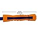 Nerf Dog Megaton Competition Stick Dog Toy, Lightweight, Durable and Water Resistant, 12 Inches, for Medium/Large Breeds, Single Unit, Blue/Orange