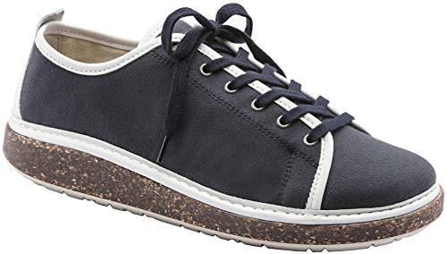 Birkenstock Women's Santa Cruz 38 Narrow Navy Canvas