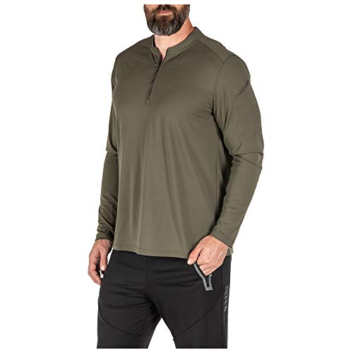 5.11 Tactical Men's Catalyst Zip Shirt-1/4 Sleeves, 100% Polyester Knit Fabric-Regular Fit, Style 821184