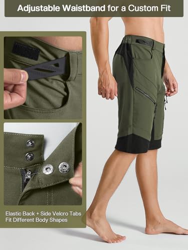ARSUXEO Men's Loose Fit Cycling Shorts Mountain Bike Shorts Water Ressistant 1903 - Image 5