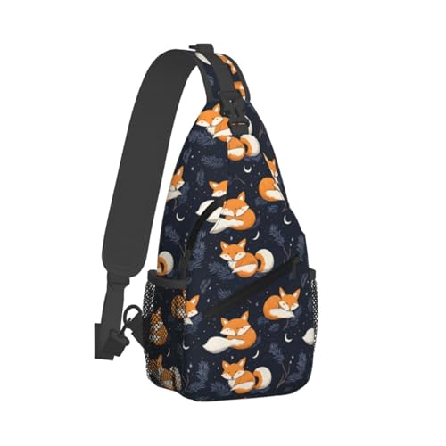 Sac à bandoulière renard mignon idéal pour la randonnée et la course