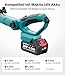 KIESBOHR 2-in-1 Akku Teleskop-Heckenschere und hochentaster kompatibel mit Makita 18V-Akku CSL402C, 2,95 m Reichweite, 5-Fach Verstellbarer Schneidkopf & 6-Stufen Griff (ohne Akku)