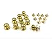 10- PACK 9mm Sam Browne Solid Brass Button Studs,Leather Craft Belt CHICAGO SCREWS SOLID BRASS Nail Rivets