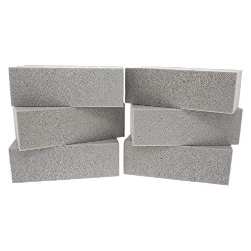 kowaku Pack of 6 Floral Foam Bricks Foam Color Green Mud Blocks for Artificial Flowers Plants Dried Arrangement, Gray