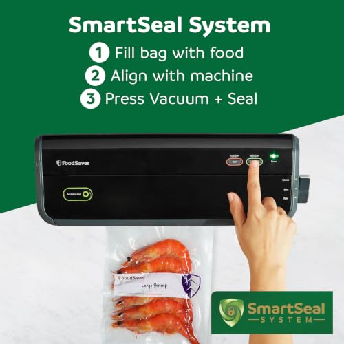 Image of FoodSaver Heavy Duty Quart Vacuum Seal Bags, 88 Count 8 inch x 11 inch BPA-Free Freezer Bags, 30% Thicker for Food Storage, Sous Vide, and Meal Prep