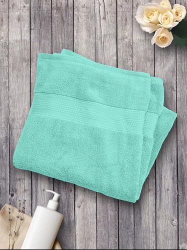Image of Bombay Dyeing Super Ultrx Zero Twist Plain Dyed 650 GSM Cotton Bath Towel - Size 75cms x 150cms - Ultrx (Egg Shell)