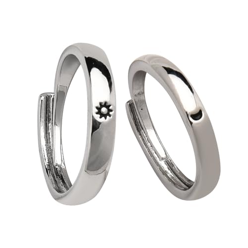 Matching Rings for Couples Sun and Moon Ring Set Valentines Day Gifts for Wife Husband Anniversary Presents for Couples Gift Ideas BF and GF Wedding Gifts for Bride and Groom Gift for Best Friends