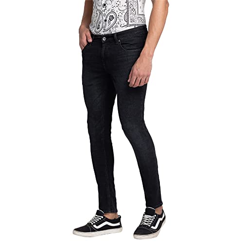 Image of Spykar Men's Skinny Fit Low-Rise Casual Jeans