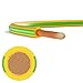 hb-digital 15m Erdungskabel 10mm² H07V-K – flexible Kupfer Litze Einzelader PV Erdungsleitung für Solar Photovoltaik Energie Elektro feindrahtige Aderleitung 1x10mm² PVC - Grün-Gelbe