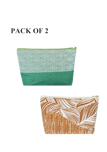 Image of Greencraft Makeup Pouch for Women | Multipurpose Pouch for Travel Carry Cute, Carry Smart & Your Daily Companion, Everywhere - Multicolor