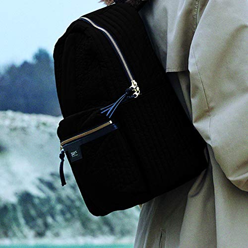 DAY ET | Gweneth RE-Q Partial BP B | Rucksack | Schwarz | Dänisches Design | 100% Recycled Polyester | Sport | Unisex | Sustainable | Macbook Pro 13 Tasche | Mittelgroße Tasche