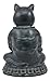 Ebros Buddha Cat Statue in Meditating Cat Figurine Pose for Zen Cat Memorial Or Spiritual Decor
