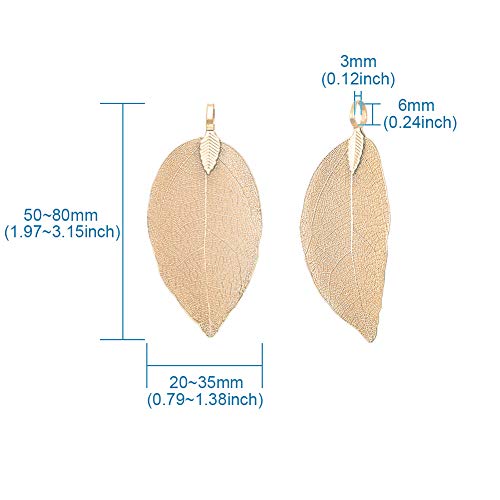 Breloque feuille style tibétain pour bijoux bohèmes d'été - 6