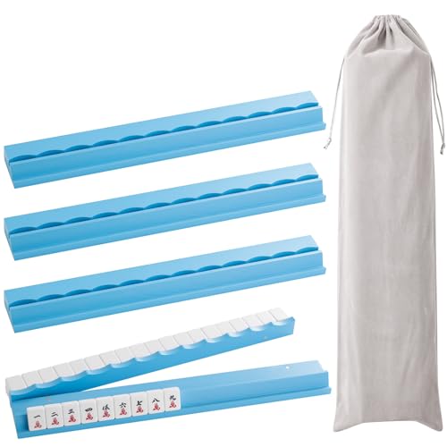 magic sewing machine 4PCS Wooden Scalloped Mahjong Racks with Magnetic