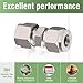 Horiznext 3/8 inch Stainless Steel 304 Compression Fitting for tube, connect air line brass pipe, adapt copper brake hose water fuel system (1 pc)