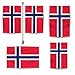 YongFoto Norway Flag 2.5x4ft Norwegian Flags Banner for Outdoor Celebrations Home Garden Porch Party Decoration Flags with 2 Sturdy Grommets Precision Machine Stitched