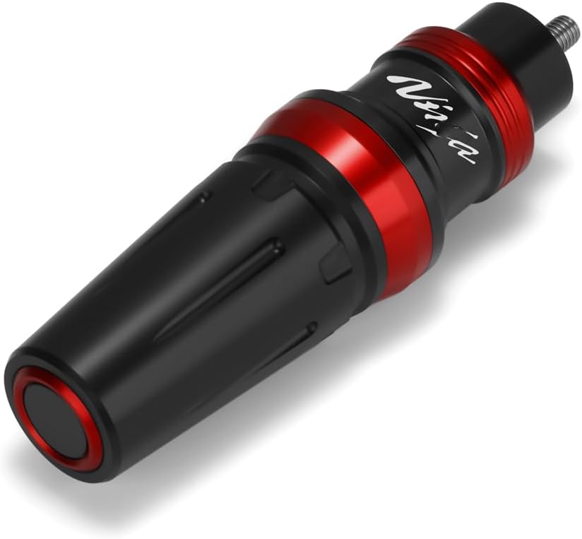 Motorcycle Exhaust Sliders Crash Protector Compatible with Ninja 250R 300 400 650 ZX-10R ZX-14R 1000SX 1100SX 2006-2023 2024 2025 | Frame Slider Falling Protection Accessories (red)