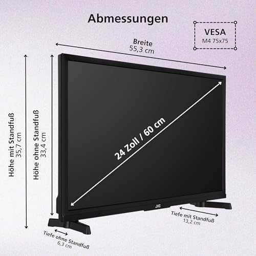 JVC LT-24VRH3555 Fernseher 24 Zoll Fire TV HD-Ready Smart TV HDR Fernseher mit Alexa Sprachsteuerung und Triple Tuner, LED TV (2026) - View 5