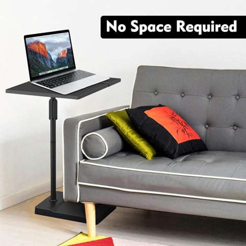 Beamer Ständer Höhenverstellbar (122–154 cm), Beamer Stativ, Projektor Stand, 360° drehbar, stabile Metallbasis, Tragkraft bis 5 kg, multifunktional Ständer Tisch für Projektor/Laptop/Notenständer