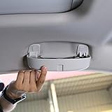 LFOTPP Auto Sonnenbrillenhalter Brillenetui Auto Innenraum für Golf 7 Tiguan, Passat B8 Atlas L, Golf 7 Zubehör Sonnenbrillen Organizer, Tiguan Auto Innenaufbewahrung (Grau)