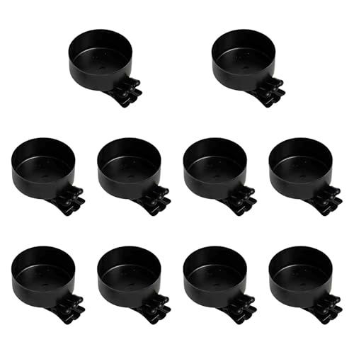 Harilla 10 Pezzi Clips in Metallo Portacandele per Albero di Natale Decorazioni Ornamenti Candela con Materiale di Ferro Riutilizzabile Adatto per Feste, Nero
