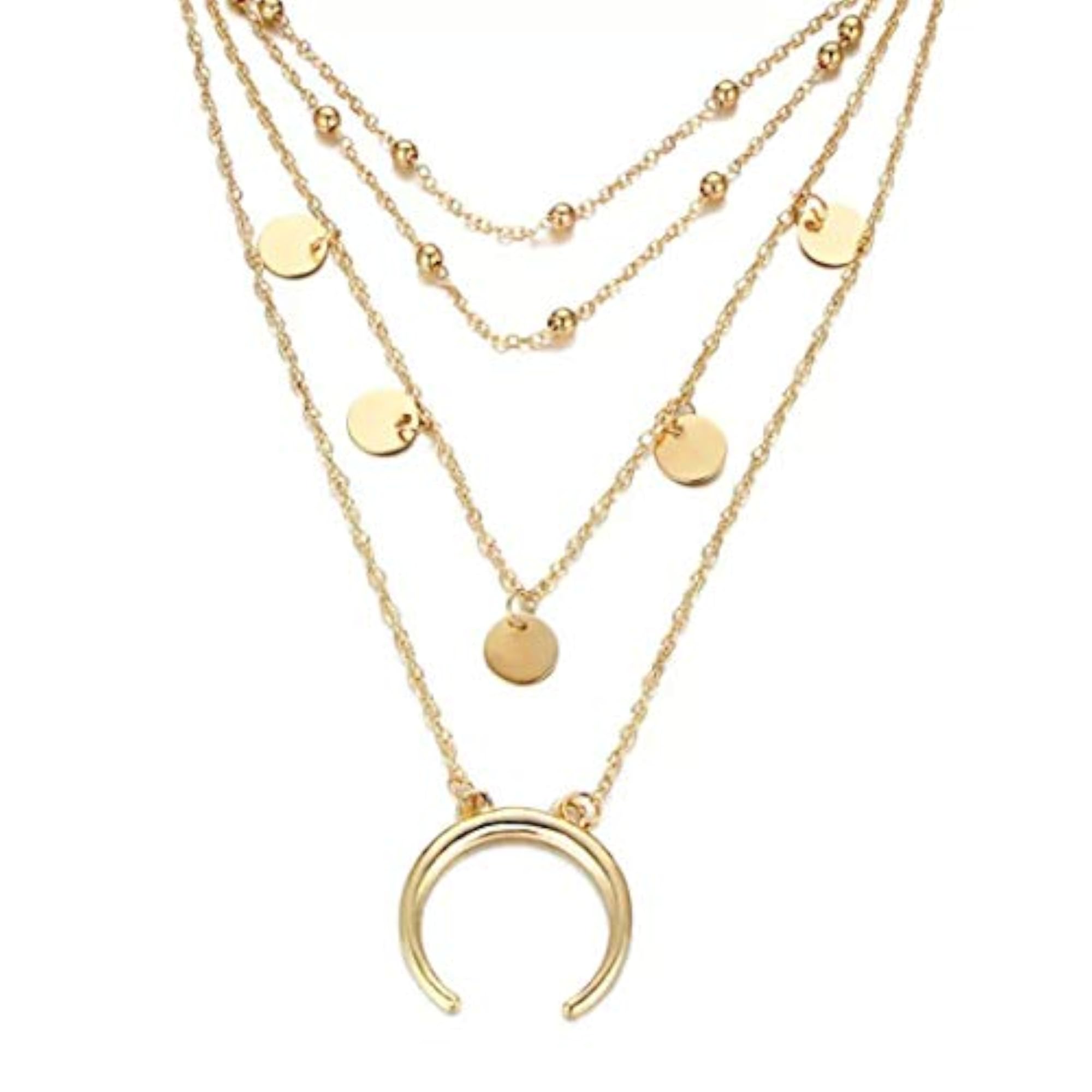 Brass Necklace for Women, Elegant Design